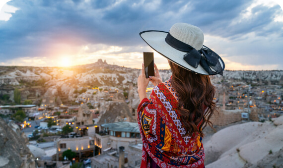 Peaceful travel journey